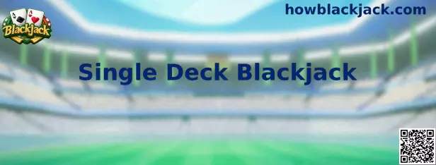 Mesa de Single Deck Blackjack com um único baralho de cartas